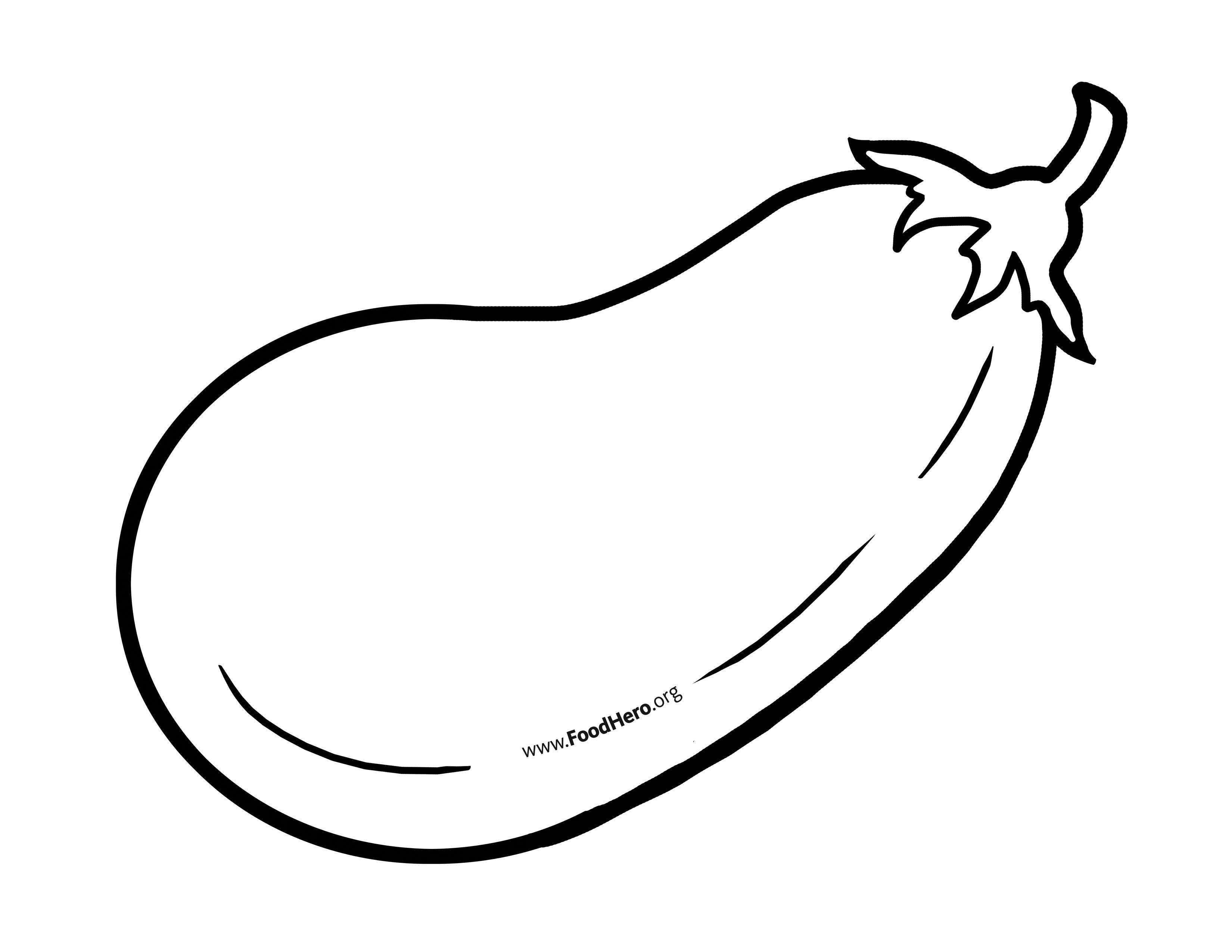Eggplant outline food.