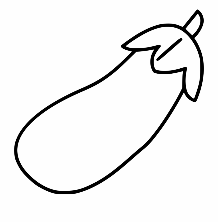Free Eggplant Clipart Black And White, Download Free Clip