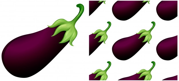 eggplant clipart vector
