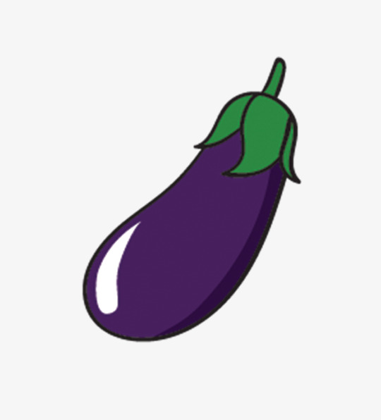 Violet eggplant clipart