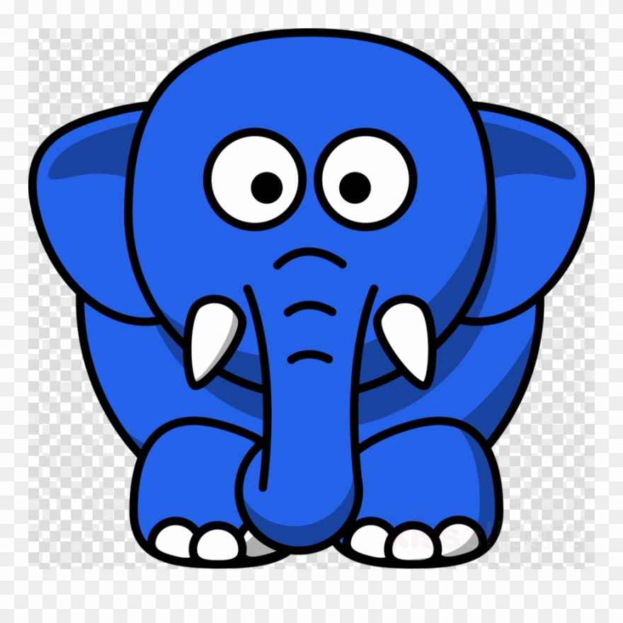 Cartoon elephant clipart.