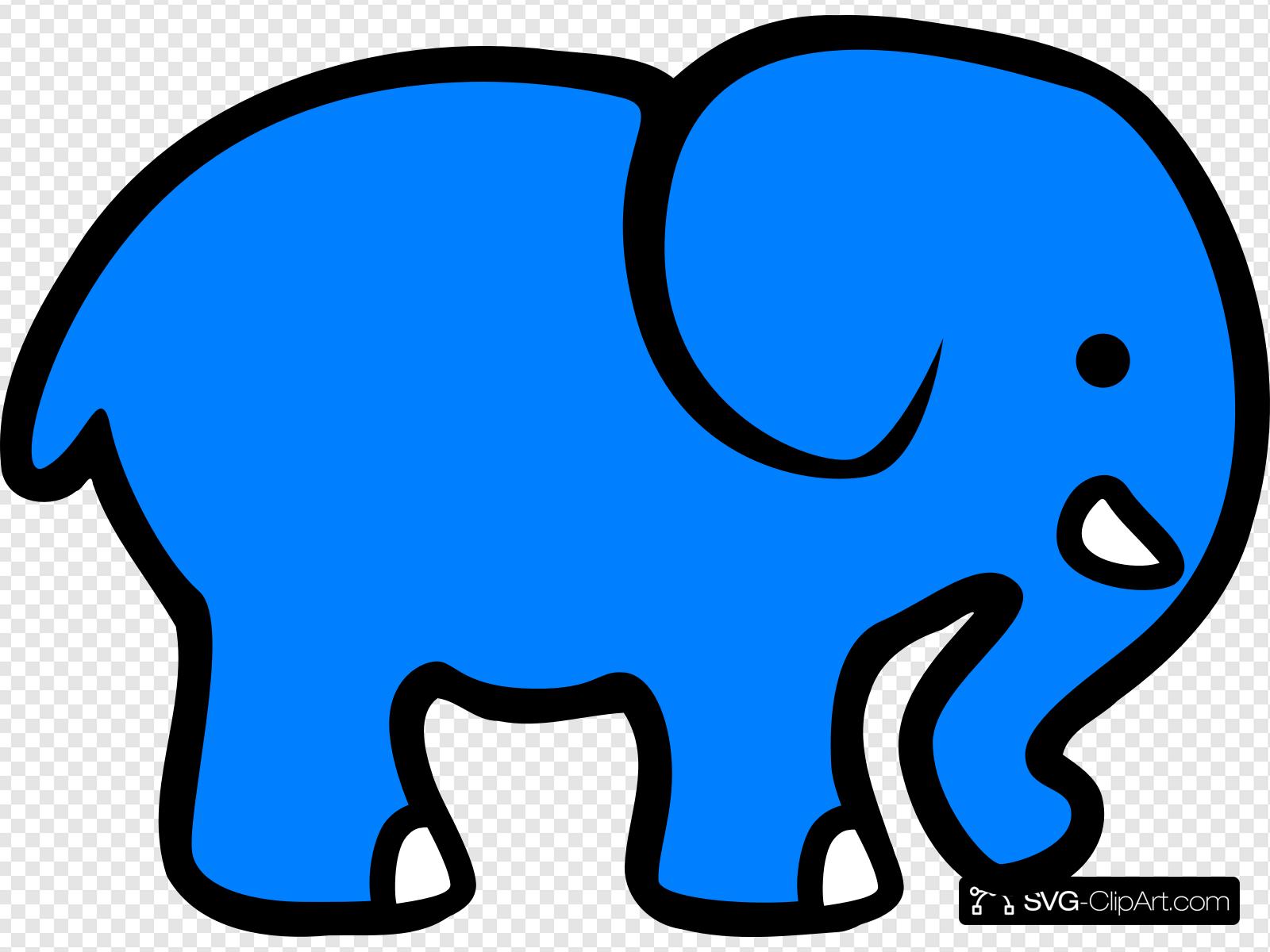 Blue Elephant Clip art, Icon and SVG