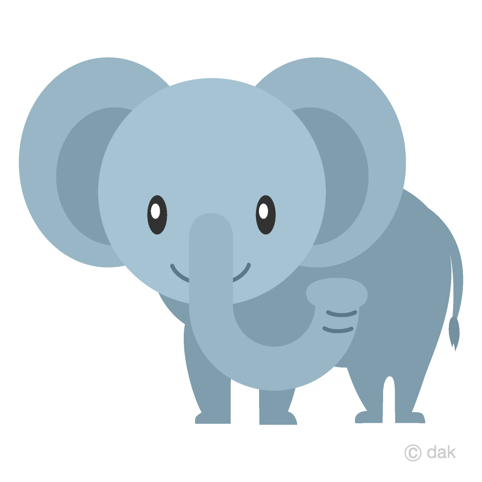 Cute elephant clipart.