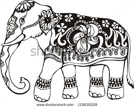 Hindu elephant clipart.