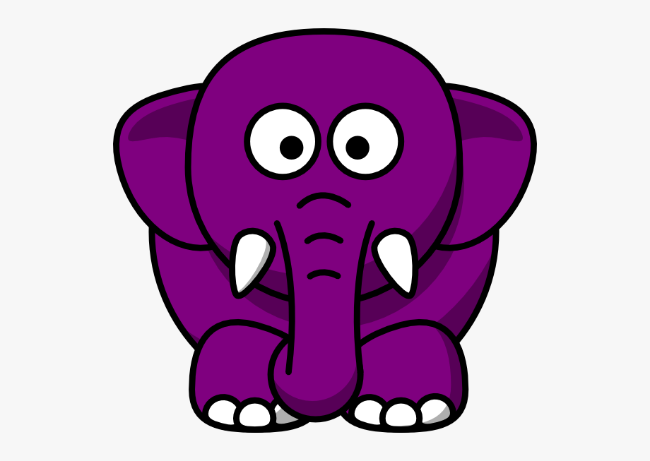 Purple Elephant Clip Art At Clkercom Vector Online