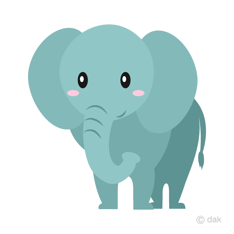 Free Simple Elephant Clipart Image