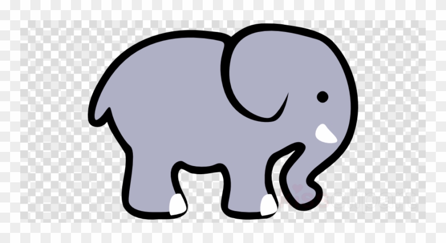 Simple cartoon elephant.