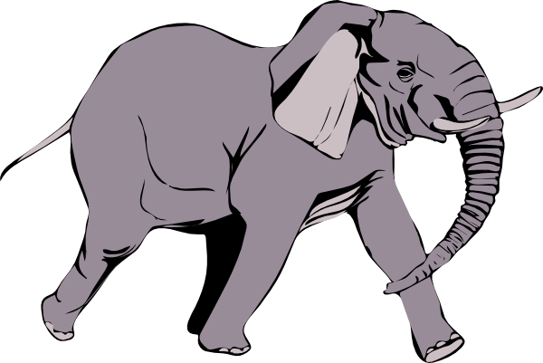 Free elephant vector.