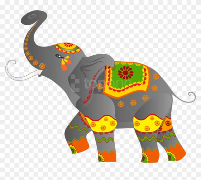 Free Png Download Decorative Indian Elephant Clipart