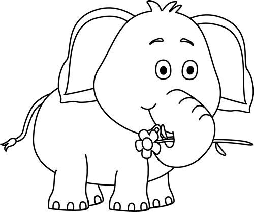 Cute elephant drawings.