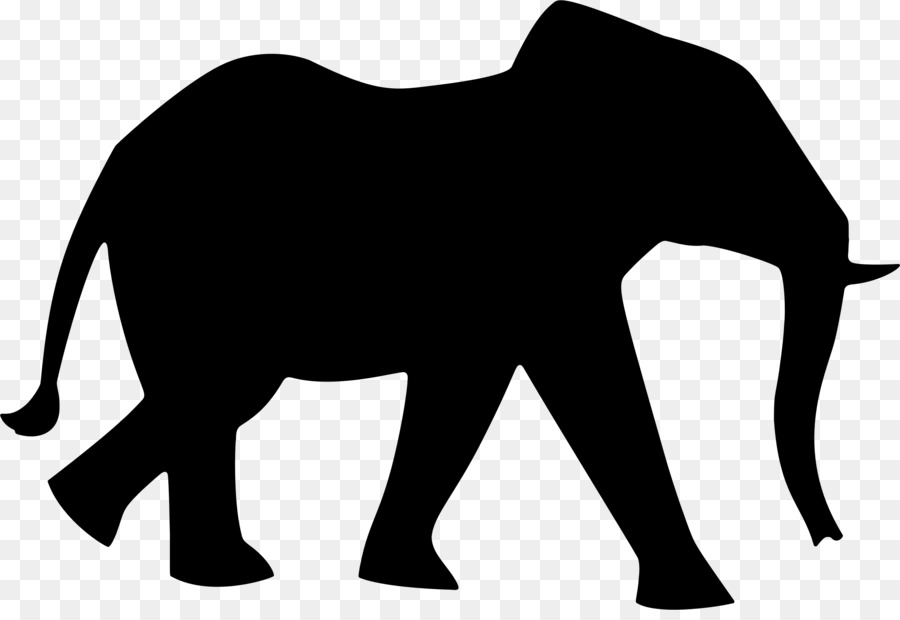 elephant silhouette clipart
