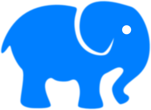 Elephant Baby blue Clip art