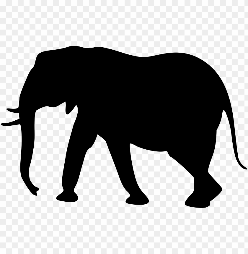Elephant silhouette png.