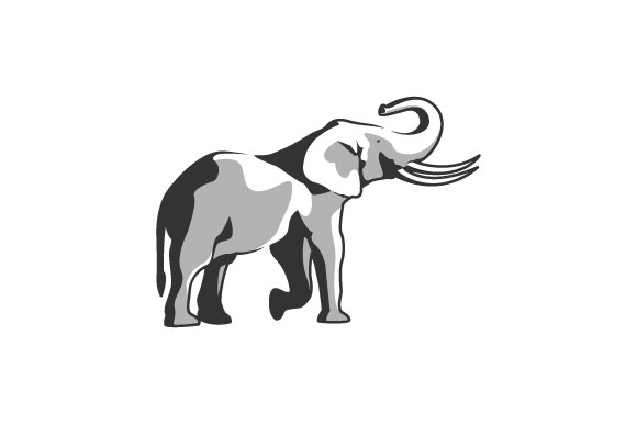 Elephant vector silhouette