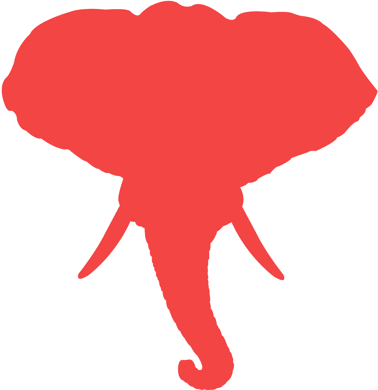 Elephant Head silhouette