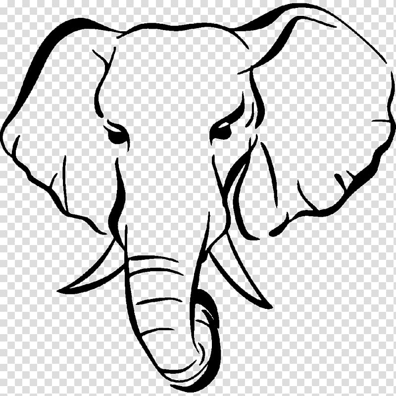 Black elephant art, Elephant Drawing Silhouette Henna
