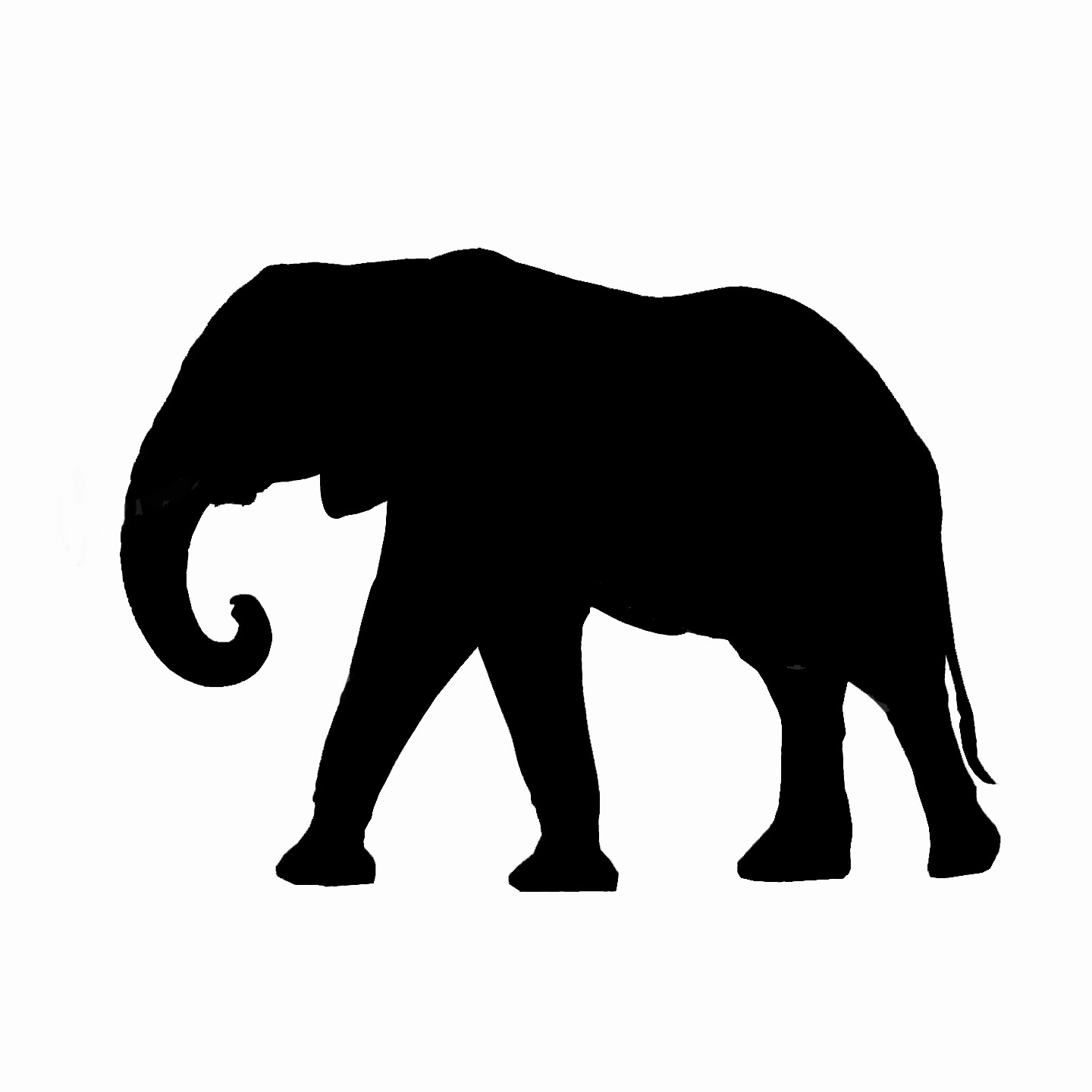 Free Baby Elephant Outline, Download Free Clip Art, Free