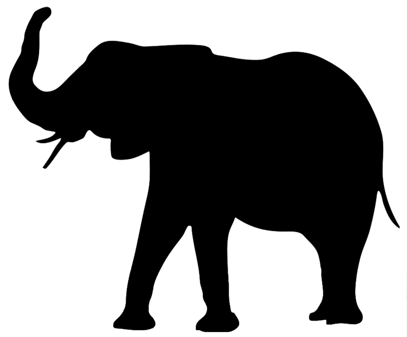 Elephant Shadow Cliparts