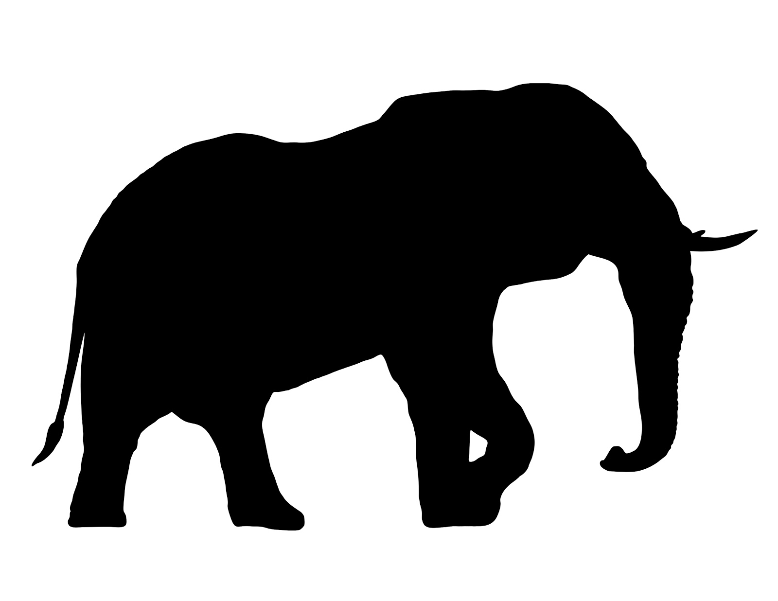 elephant silhouette clipart shadow