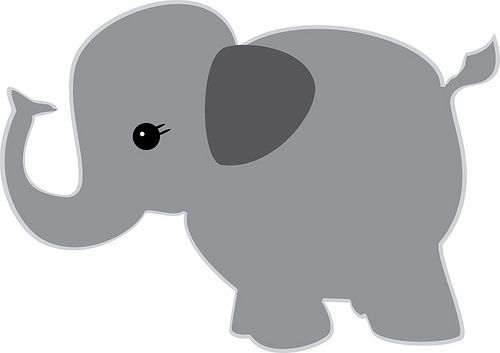elephant silhouette clipart svg