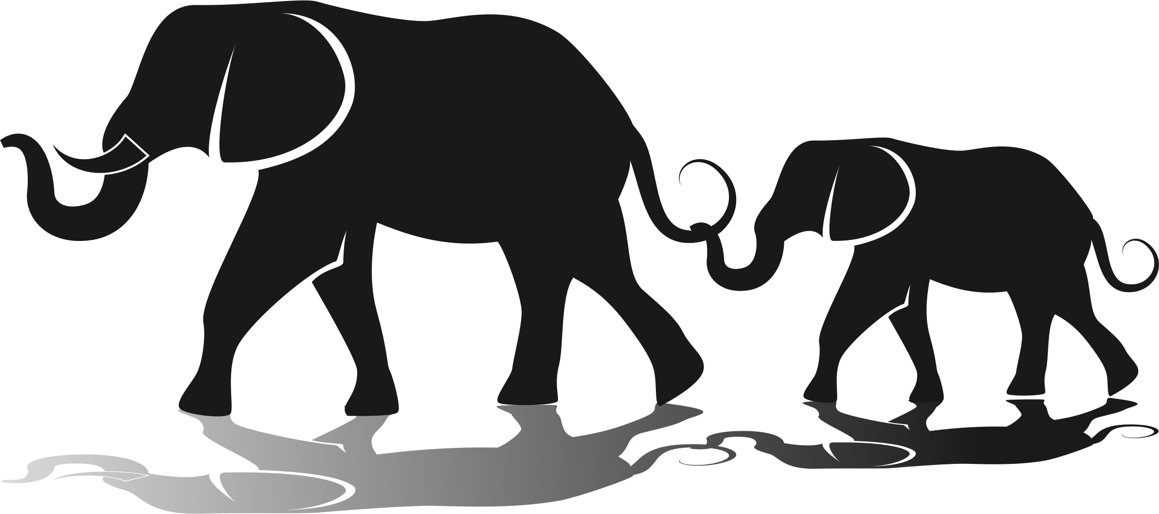 Silhouette Elephant Clip art