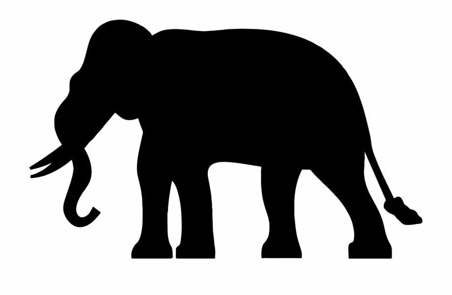 Elephant silhouette png.