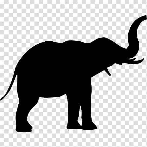 Elephant Silhouette, elephants transparent background PNG