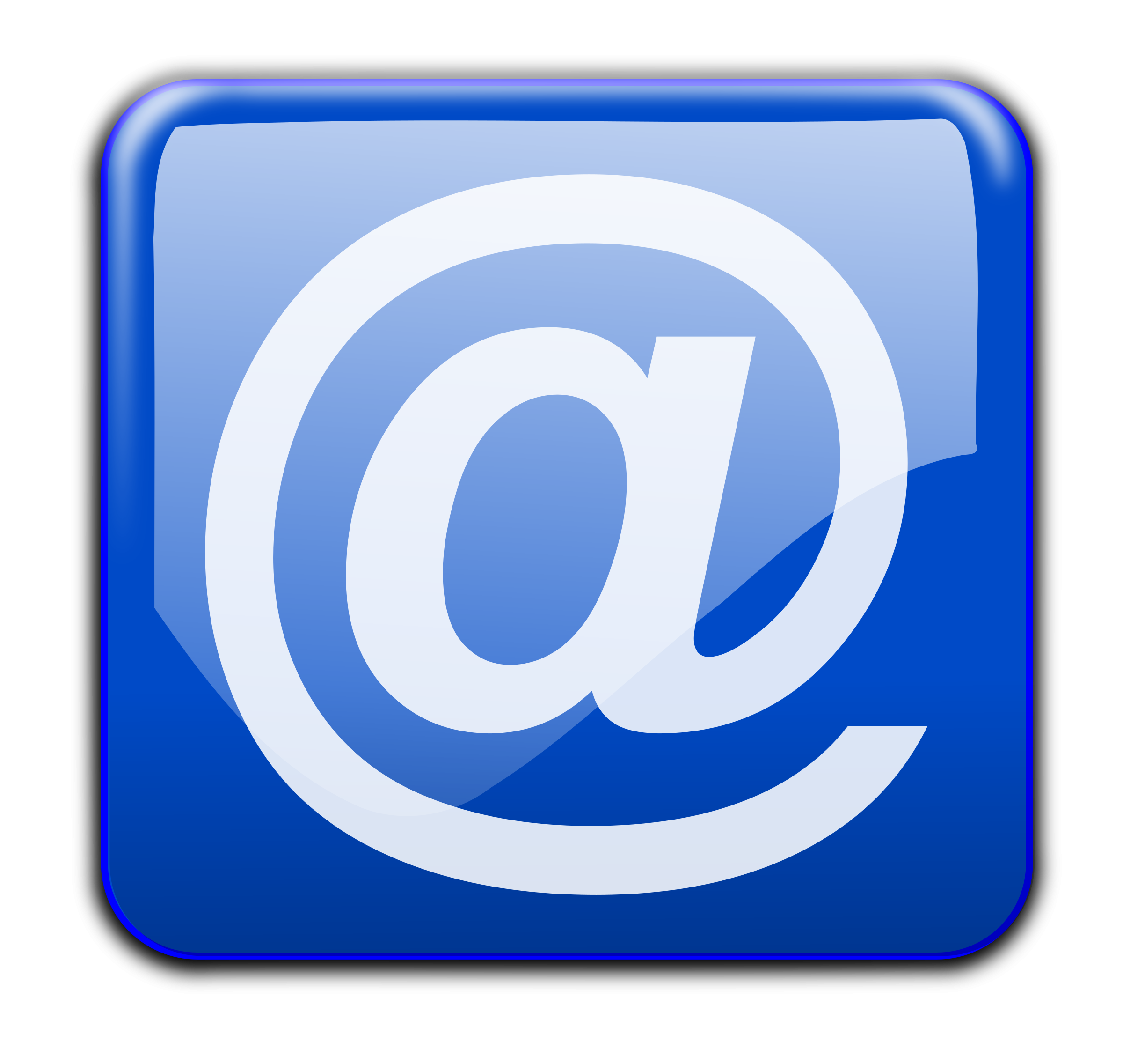 Email clipart blue.
