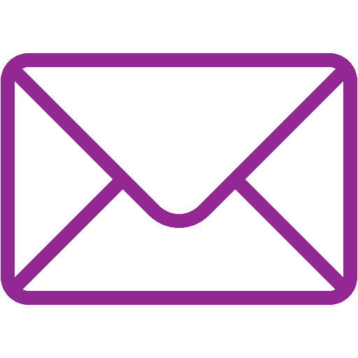 Purple email icon.