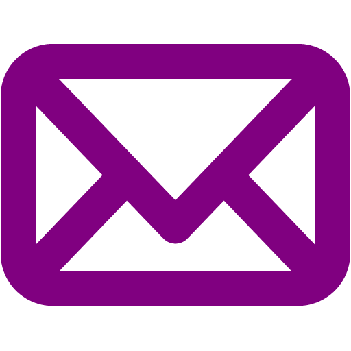 Purple mail icon.