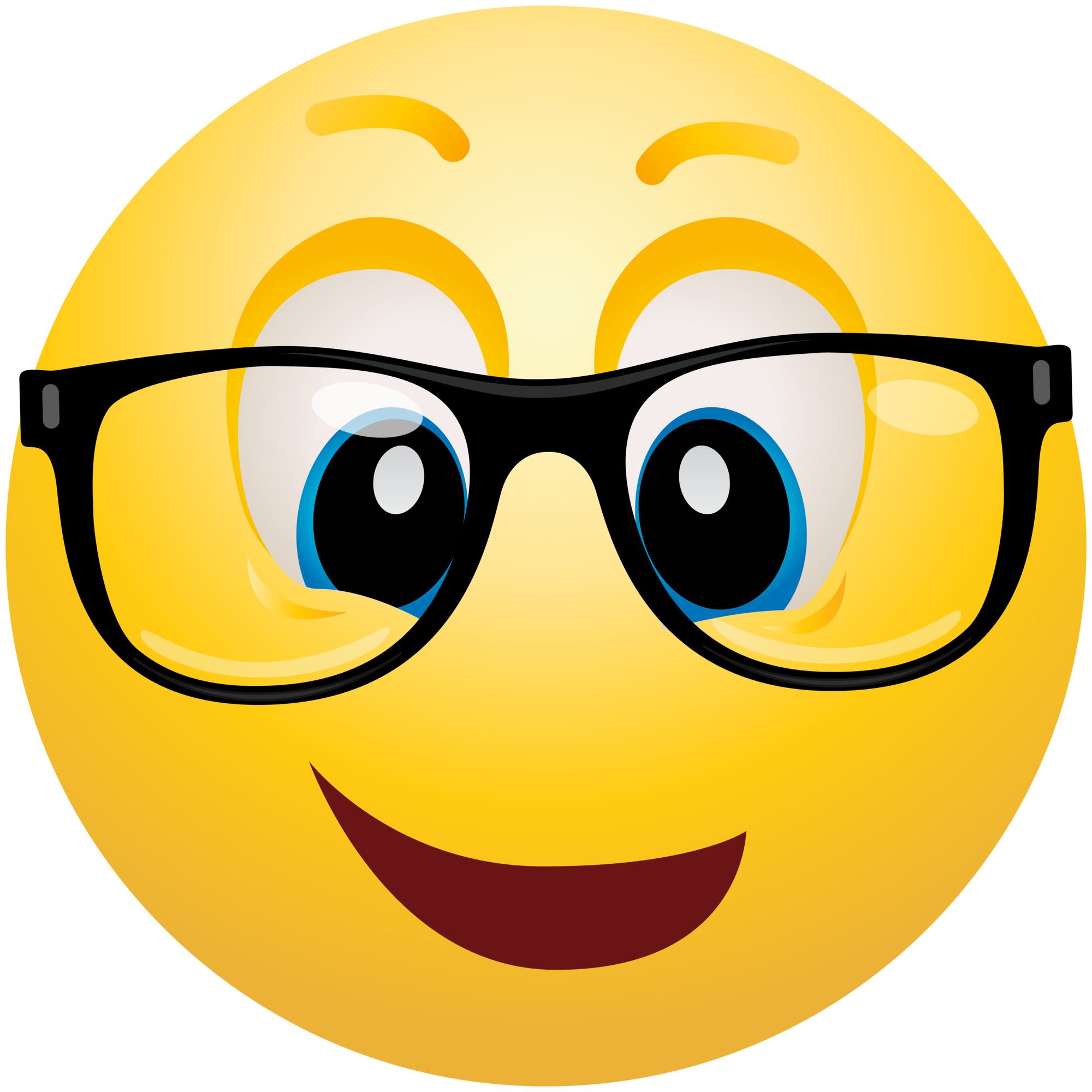 Geek emoticon emoji.