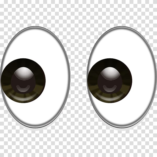 Cartoon eye illustration, Emoji Eye Smiley Heart , eyes