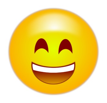 Happy emoticon emoji.