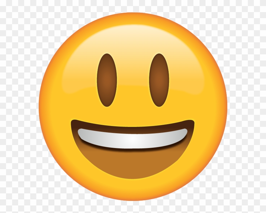 Smiling emoji clipart.