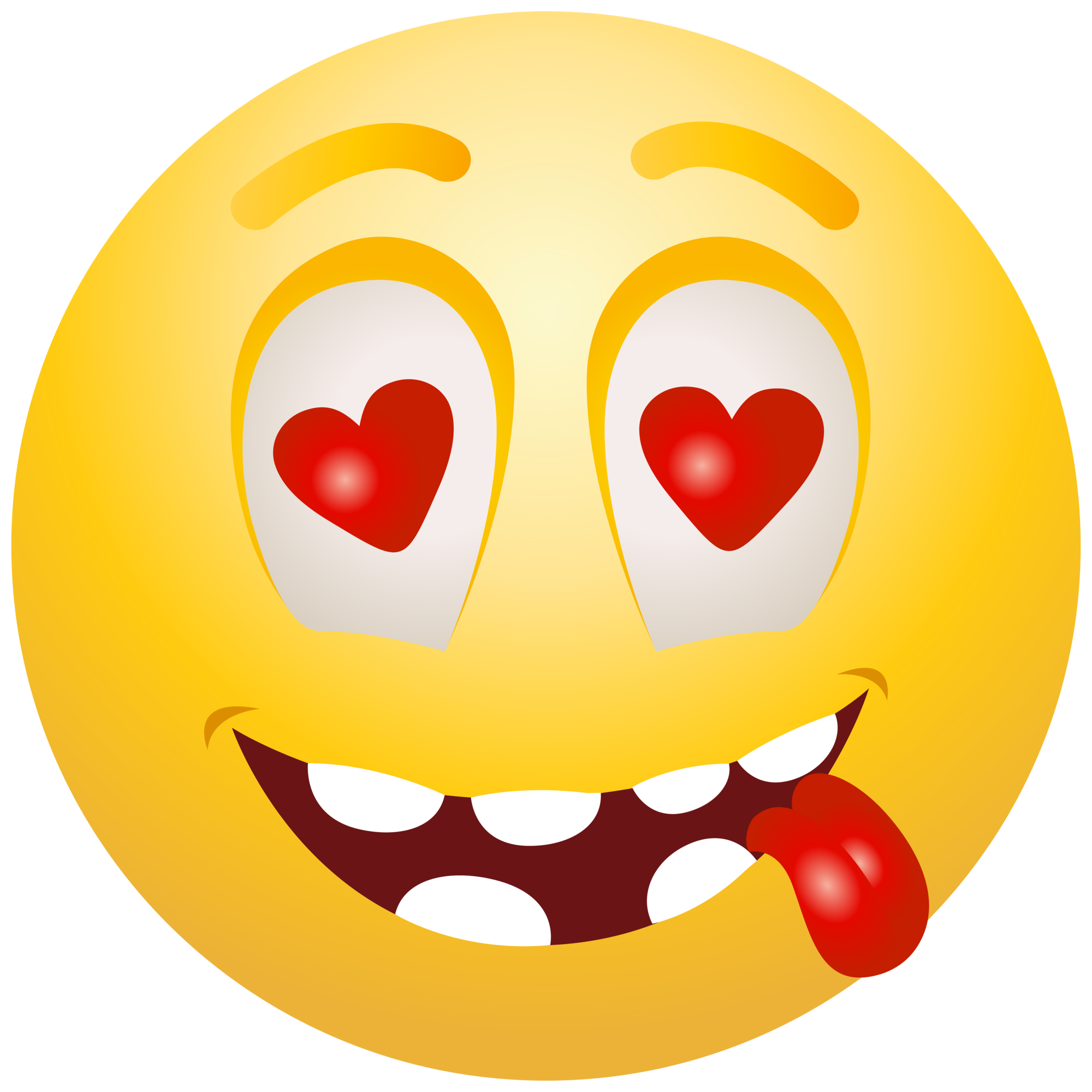 In Love Emoticon Emoji Clipart Info