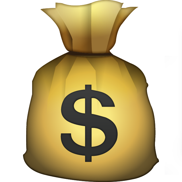 Clipart money emoji.