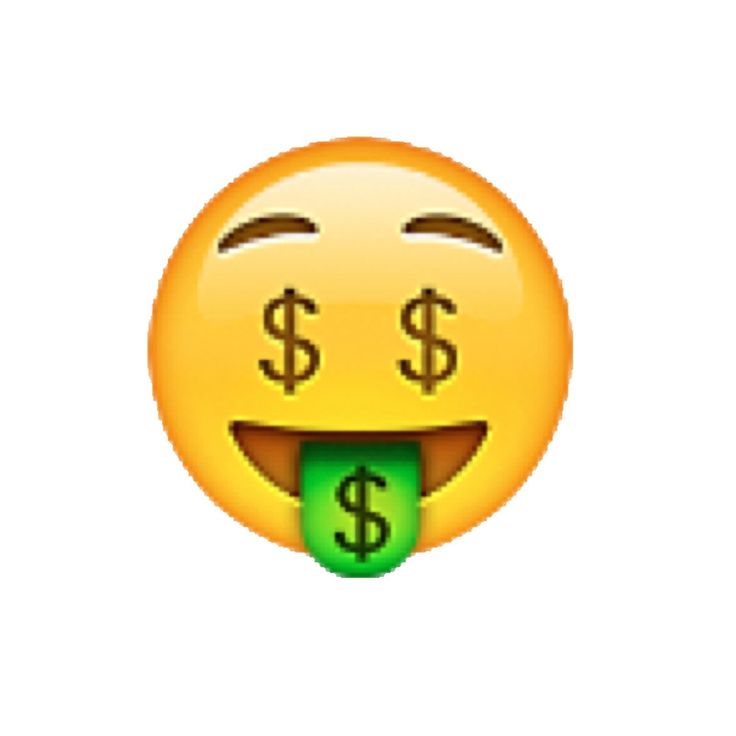Emoji money clipart.