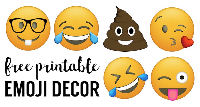 Emoji faces printable.