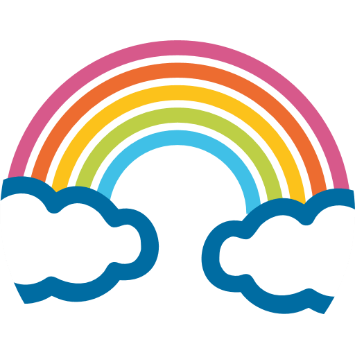 emoji clipart rainbow