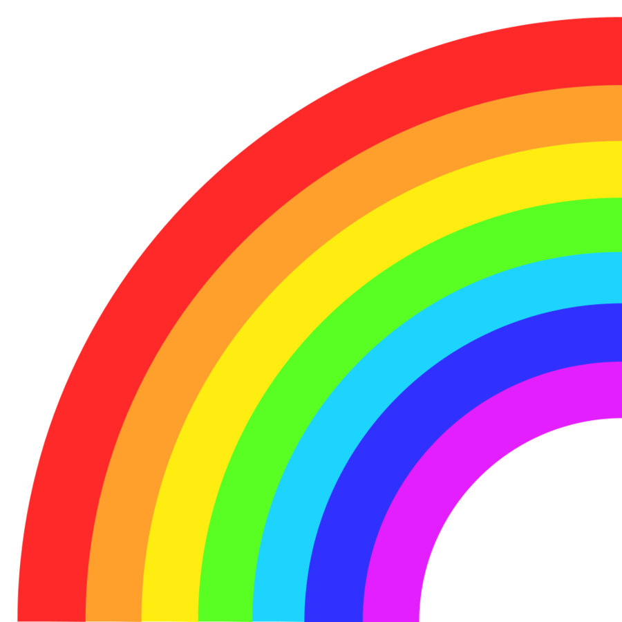 Rainbow flag clipart.