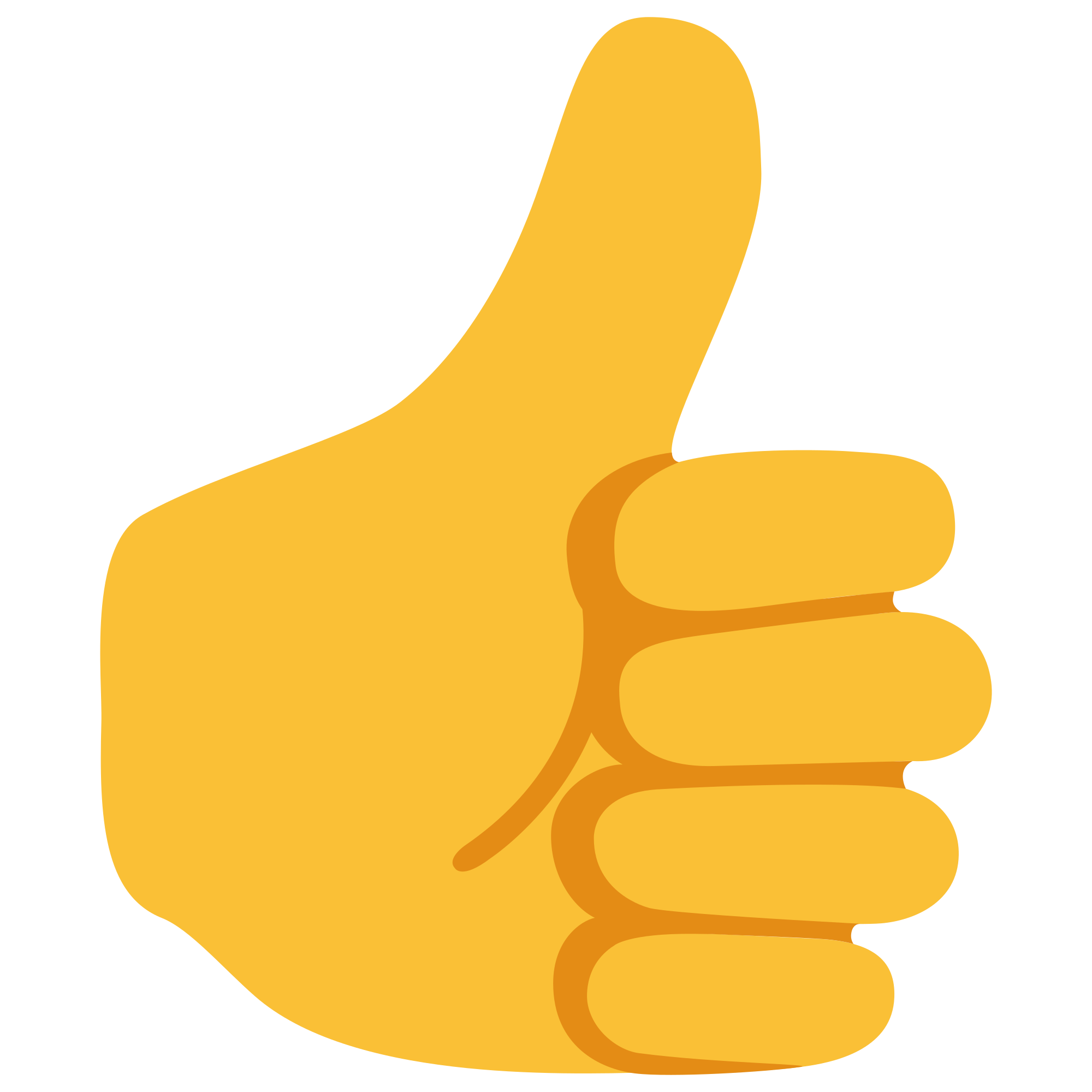 Thumbs emoji.