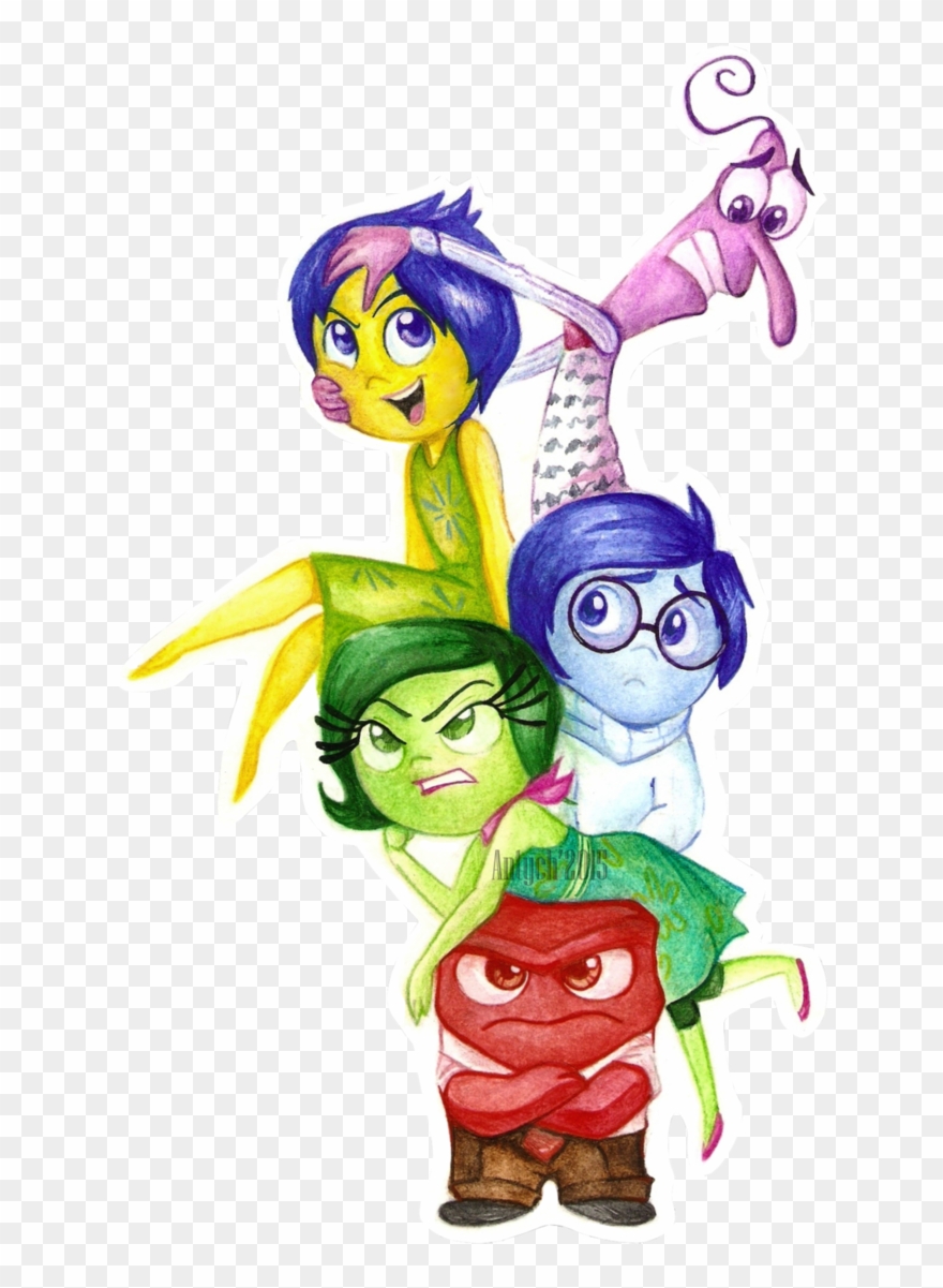 Inside Out Emotion Tower Clip Art Black And White Stock