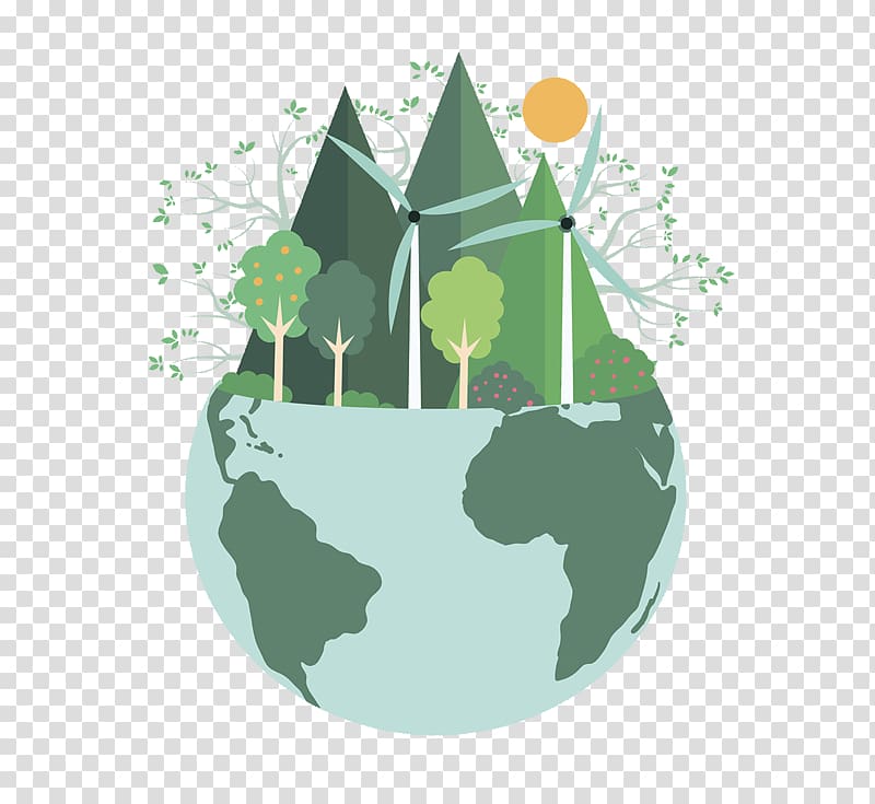 Green world illustration.