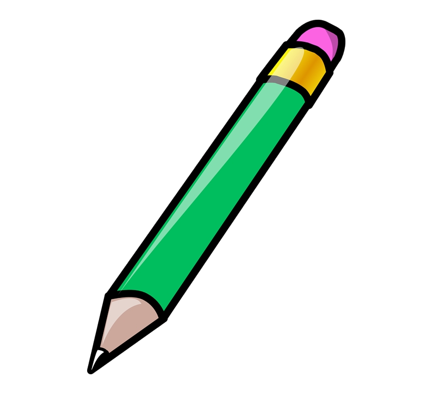 Pencil Green Clipart Eraser Transparent Png