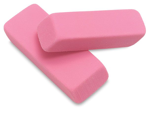 Eraser soft pink.