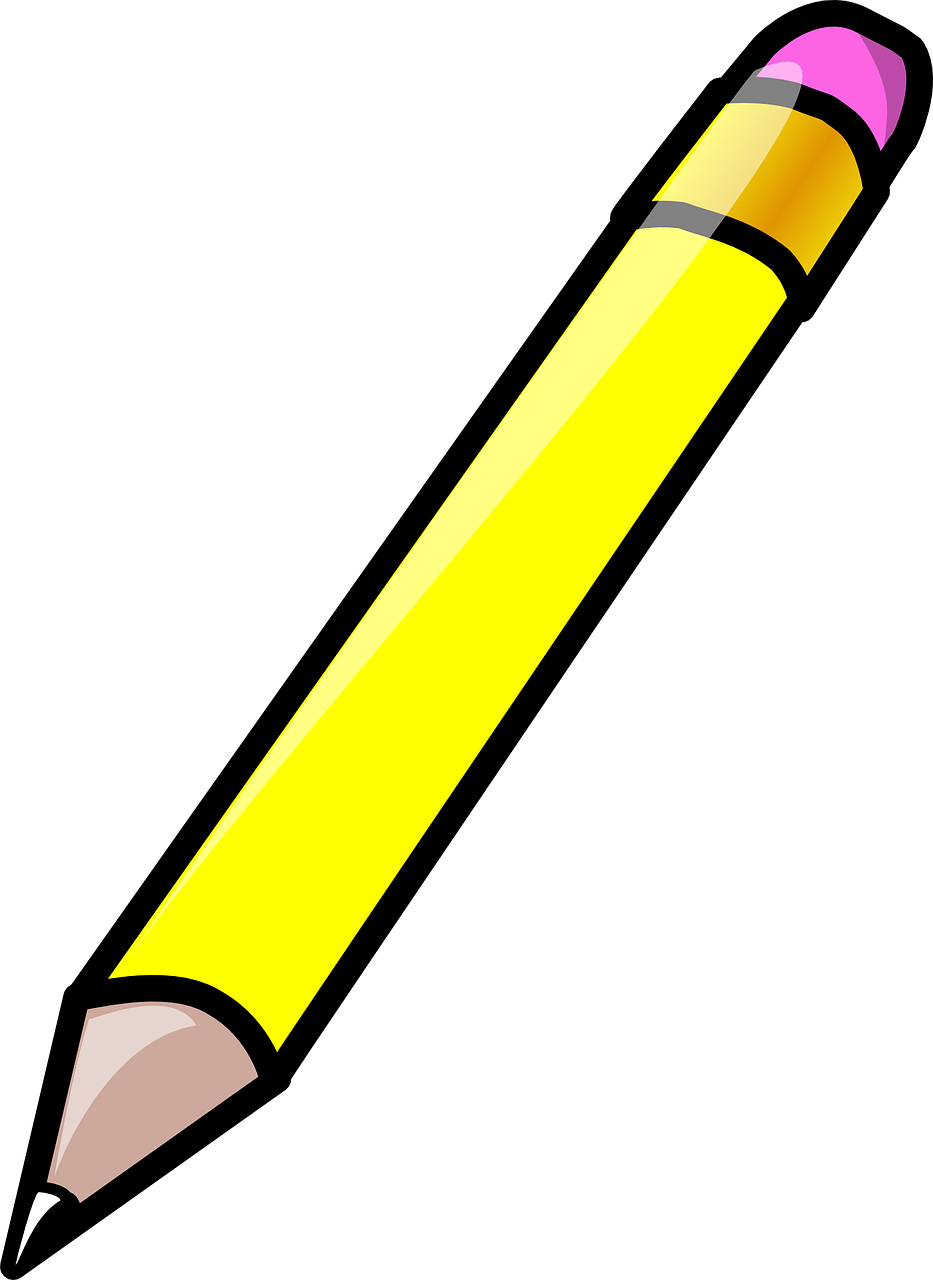 Pencil Eraser Rubber Yellow PNG