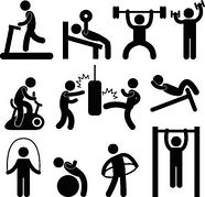 Exercise Clip Art Black And White Free
