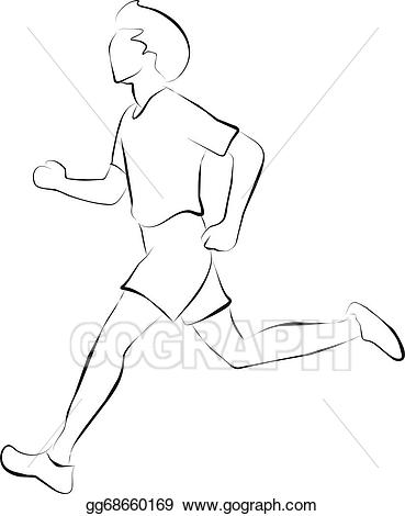 Stock illustration jogging.