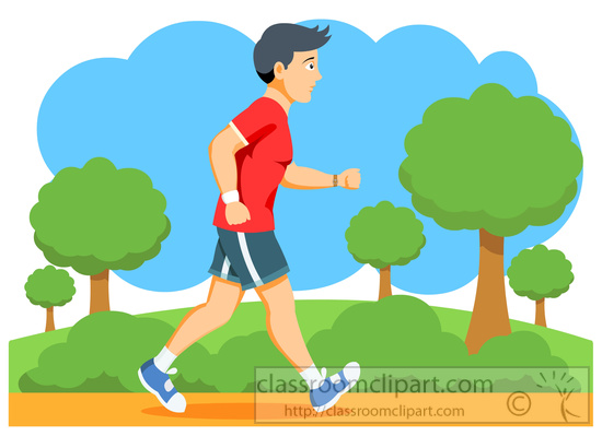 exercise clipart jogging