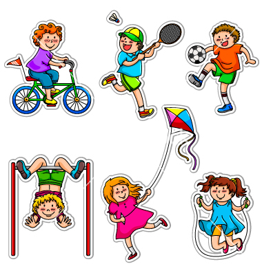 Animated exercise clipart.